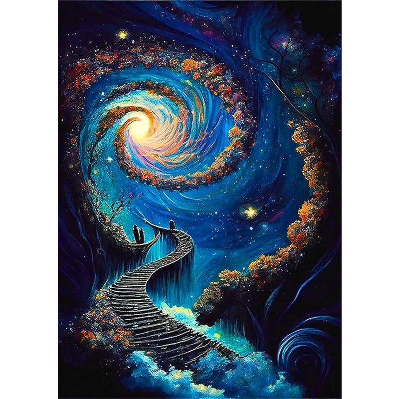 

5D DIY Алмазная Живопись Мечта Звездное Небо Вышивка Крестом Стразы Мозаика DIY Вышивка 20x30cm