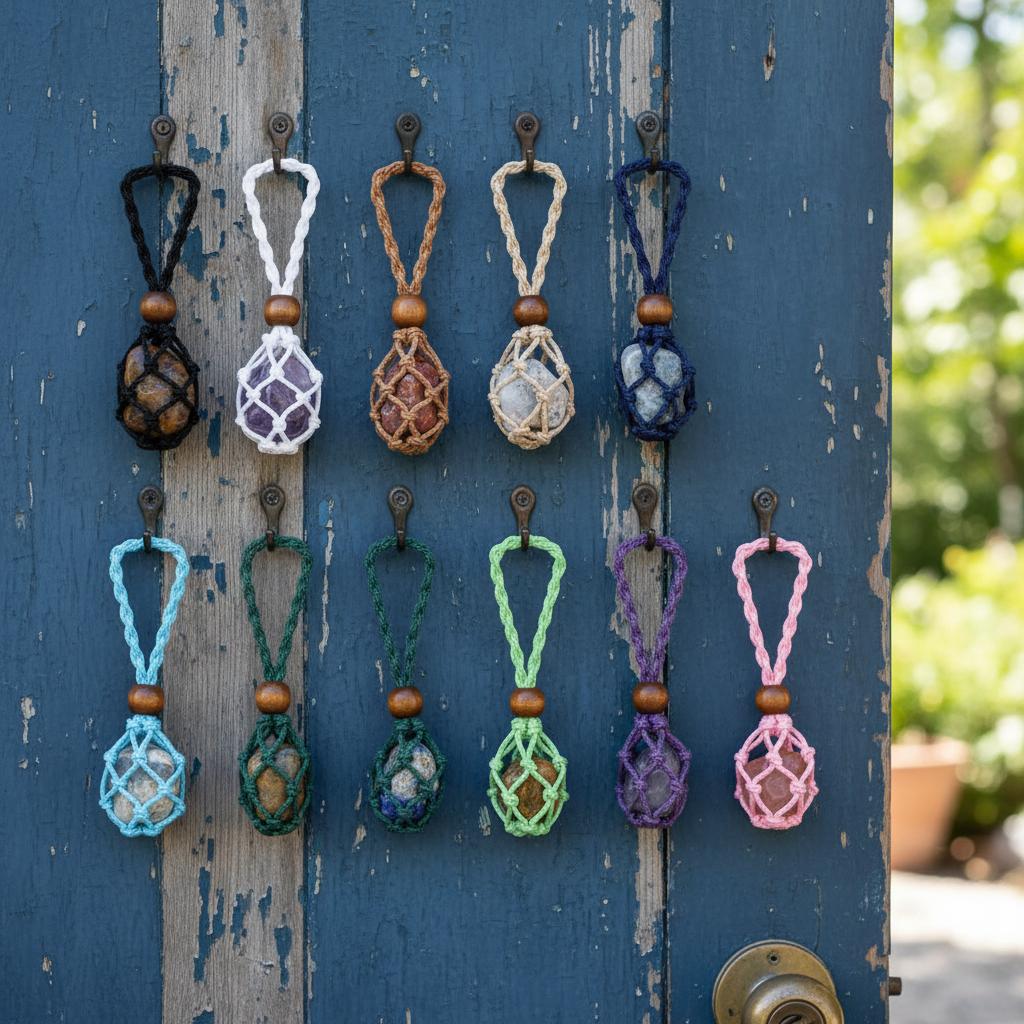 DIY Necklace Cord Braided Length Adjustable Crystal Necklace Holder Hand-woven Wax Rope Braided Necklace Cord Necklace