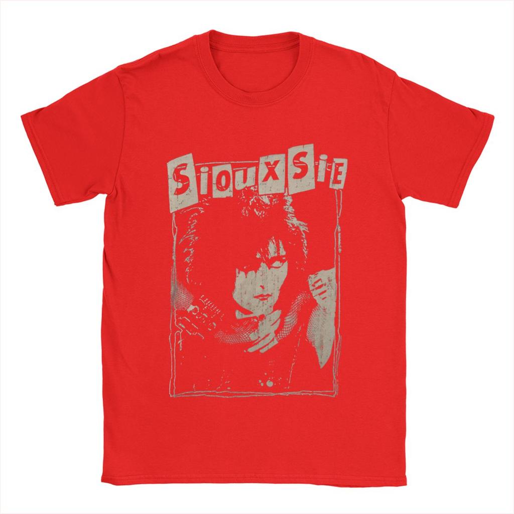 Men's Siouxsie Sioux Susan Janet Ballion T Shirt Siouxsie and the Banshees Pure Cotton Clothing Vintage Tees Printed T-Shirt