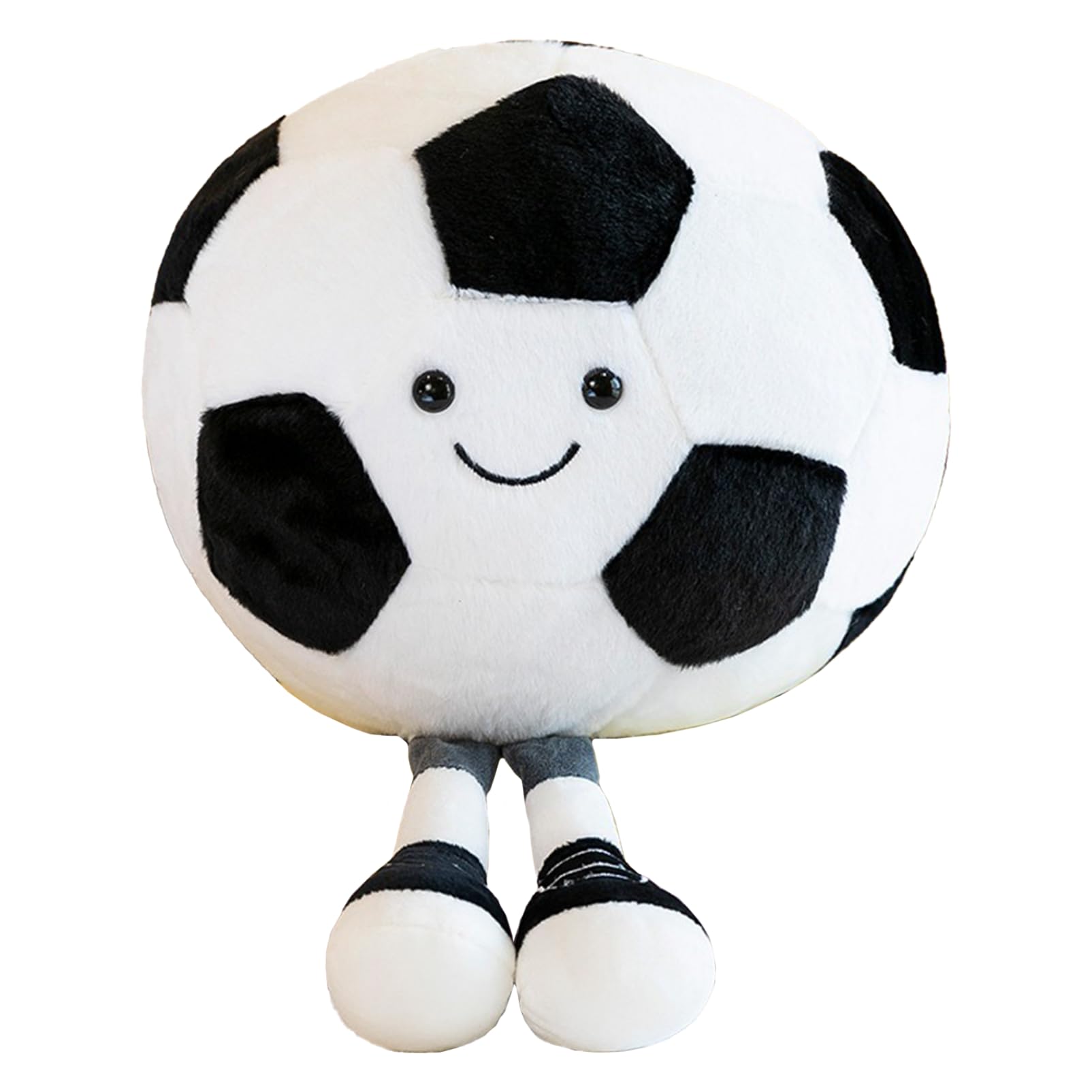 

COZENTA Ball Cushion Plush Toy Body Pillow, Soft and Cute (Soccer Ball, 25cm)