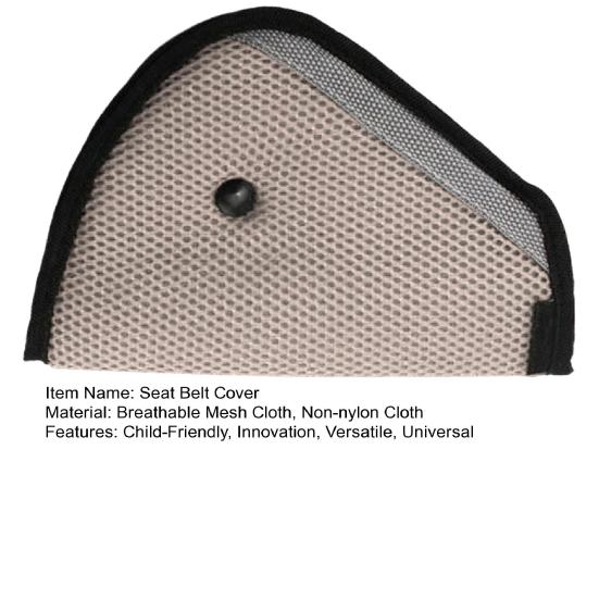 Universal Car Seat Belt Cover Triangle Safety Pad Clips for Baby Child Breathable Mesh Adjustable Secure Seat Belt Attachment
