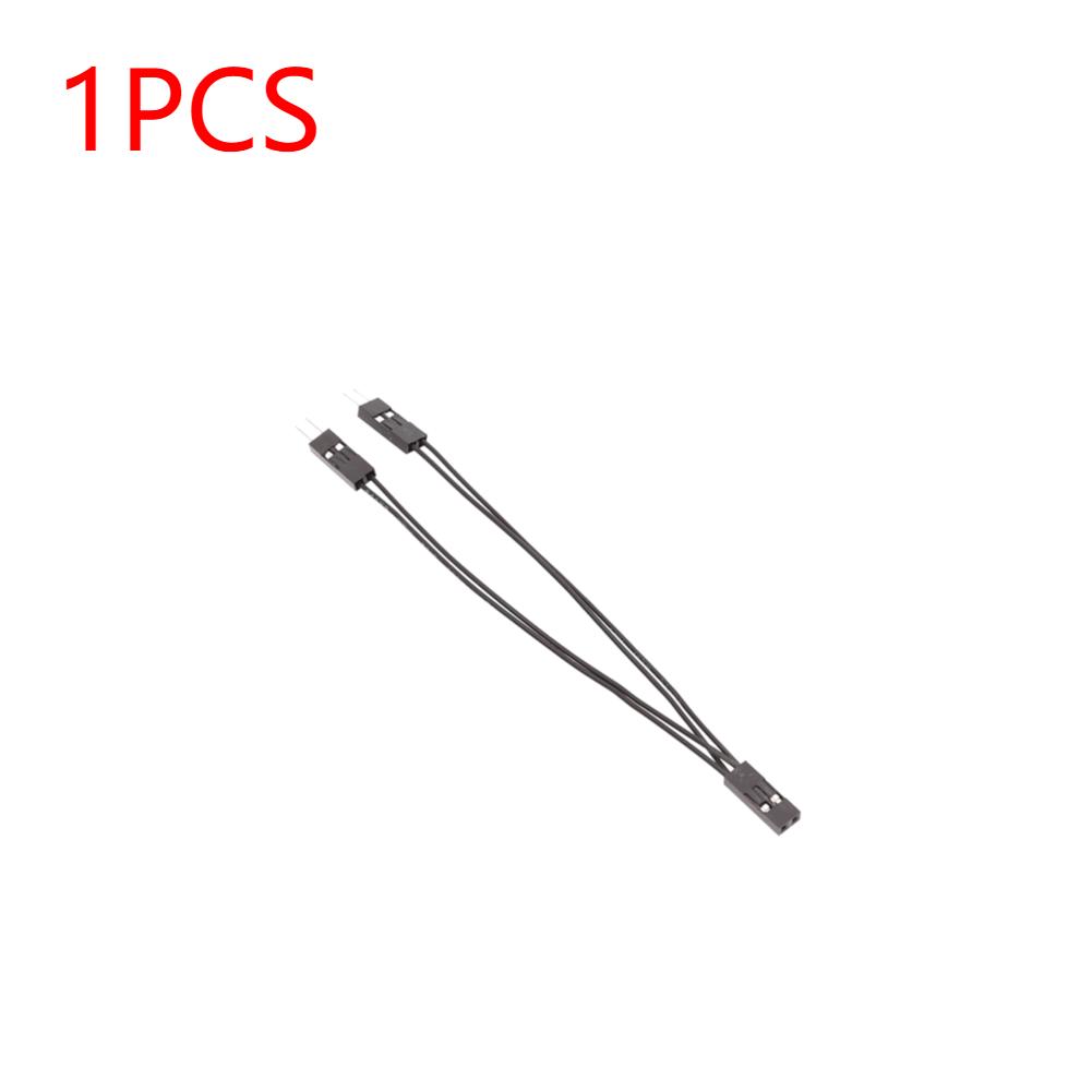 

1 к 2 двойной кабель-адаптер 2,54 мм одинарный женский к двойному мужскому джамперу 2 контакта для питания материнской платы ПК/светодиодного SW