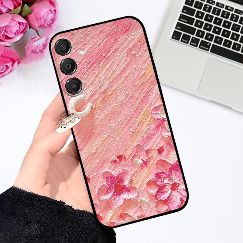 For Samsung A16 Case A16 4G 5G Color Printing Shockproof Silicone TPU Phone Cover For Galaxy A15 Cute Astronaut Bumper Capa