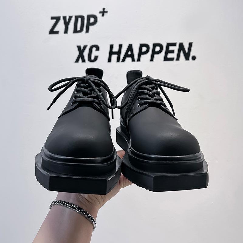 Leather shoes men's wide feet comfortable super soft tooling trendy shoes popular breathable best man leather shoes work shoes men 6556-A