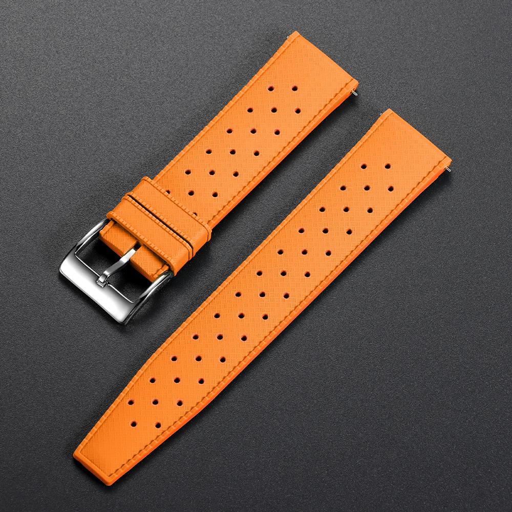 Tropic Silicone Watch Strap 20mm 22mm for Seiko for Oris for Omega Quick Release Diving Waterproof Sports Rubber Bracelet Bands