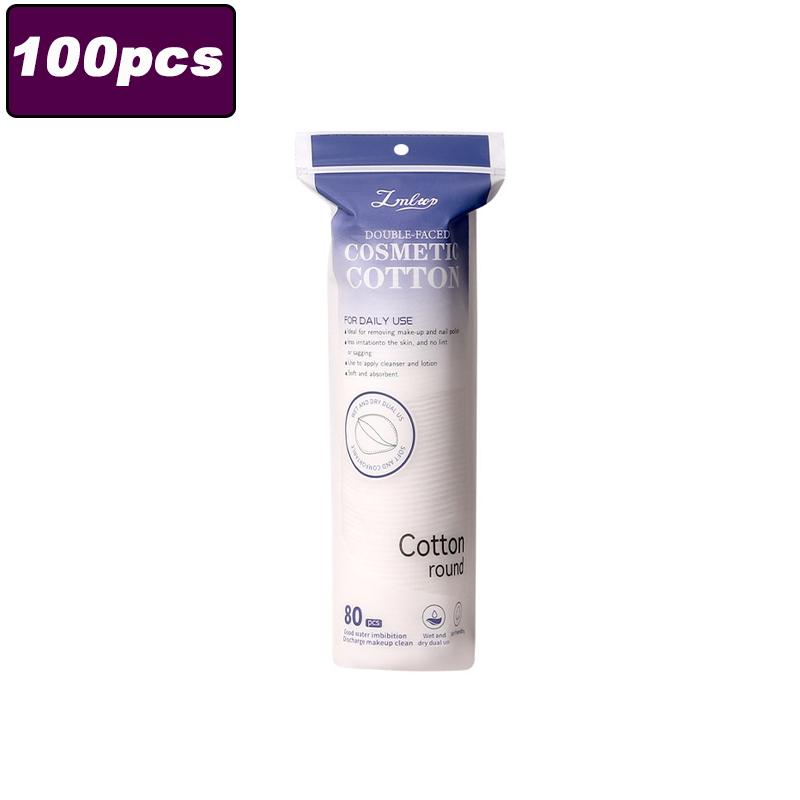 100/400pcs Cotton Pads Disposable Clean Cotton Face Nail Polish Remover Round Soft Face Cleansing Remover Makeup Cotton Pads