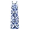Women's Casual Jumpsuit Sleeveless Fashion Floral Print Jumpsuit