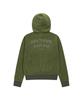 Aakam Rhinestone Velor Zip-Up Hoodie (Green)