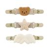 MILASIC Set of Cute and Convenient Baby Clips for Shoulder Bib Panda and Bear Animal Pacifier and Toy Stylish Hat Hat and A Great Gift for Multi-Clip