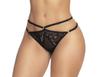 Open Black Lace Culotte Mal117 Blk