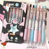 6Pcs Butterfly Gel Pen 0.5MM Tip Quick Dry Ergonomic Grip Retractable Gel Pen Office Supplies for Writing Journaling