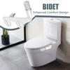 Bidet Attachment Bidet Non-electric Bidet Handed Small Bidets Self Clean with duals nozzle system for buttocks and feminine wash