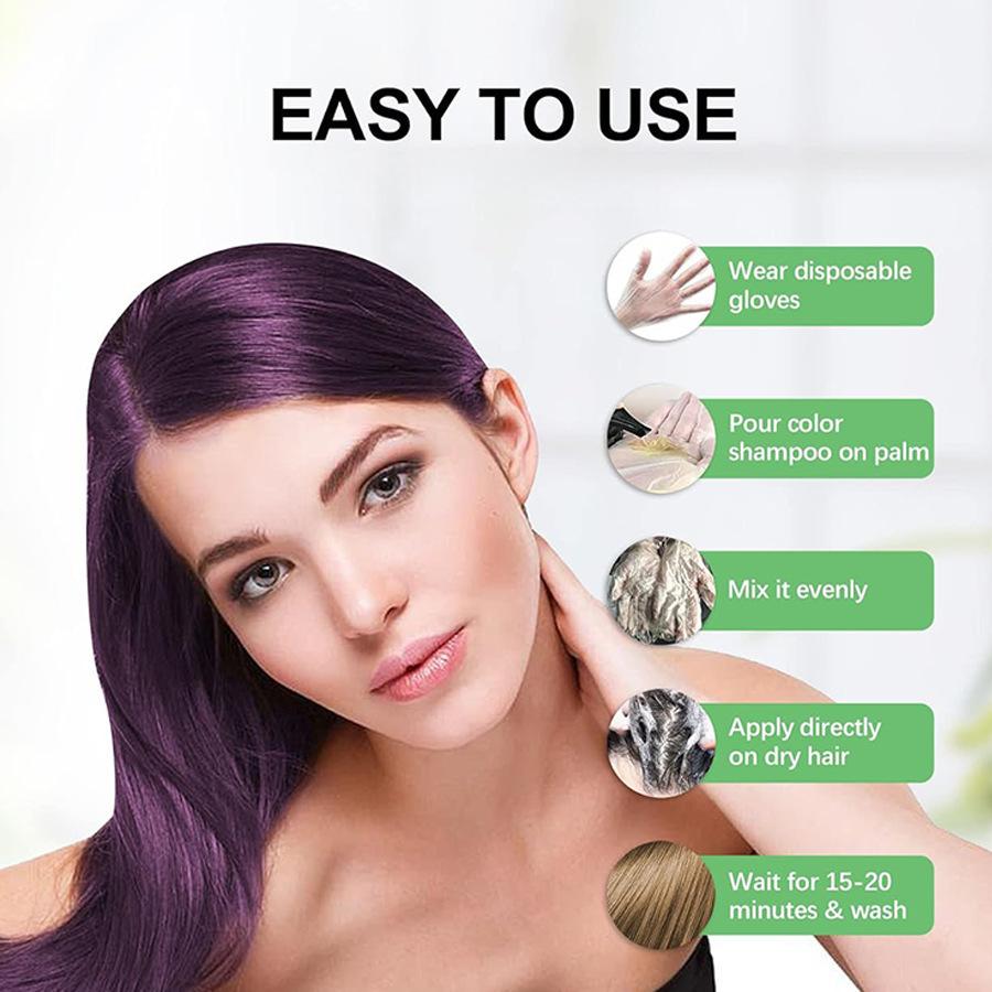 Champagne Gold  Hair Dye Shampoo,Polar Hair Dye Shampoo, Polar Haircare Instant Dye Shampoo, Natural Hair Color Shampoo