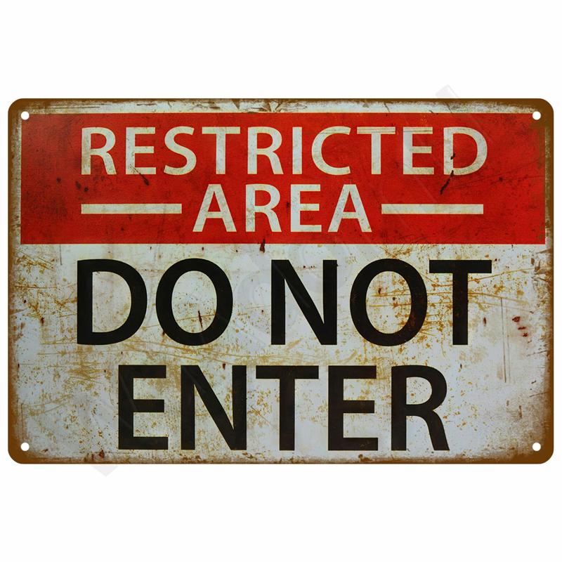 Do NOT ENTER WIFI Notice Warning Signs Metal Tin Sign Plates Bar Garden Wall Decor Crafts Decorative Tinplate Poster Plaques