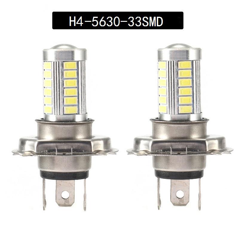 

2 шт./лот H4 H11 9006 9007 H7 H11 Автомобильная светодиодная лампа 5630 33SMD лампы дальнего света светодиодные лампы H4-2Pcs белый