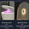 Toilet Cleaning Light Sterilizing with Auto Sensor UV Germicidal for Multi-color Bathroom Bowl Multi-Color Night Hands-Free Installation Lamp Upright