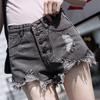Women's Plus Size High Waist Ripped Denim Shorts - 2019 Summer Fashion