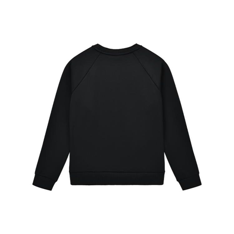 Li Ning Badminton Series Large Logo Applique Casual Sports Hoodie Men hoodies Black AWDSD43-1