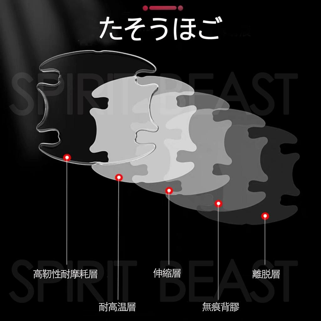 SPIRIT BEAST Ochrana kliky dveří Mitsubishi RALLIART Pajero Delica D Lancer EX RVR Aspire