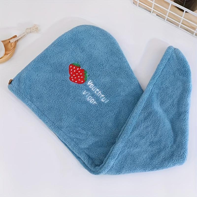 Dry Towel for Hair Microfiber Towels Frizz Dry Hair Hair Towel Quick Dry Hair Dry Towels for Girls Beach Shower Cap One Size циан