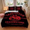 3pcs House Targaryen, Dragonstone Comforter Set - Four Seasons Home High,Machine Washable Bedspread with Pillowcases (No Filling) yy250909027