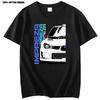Graphic T-shirt Cartoon Anime Initial D Shirt Women Mazda Drift Racer Tshirts Japan Anime Casual Men O-neck 100% Cotton T Shirt