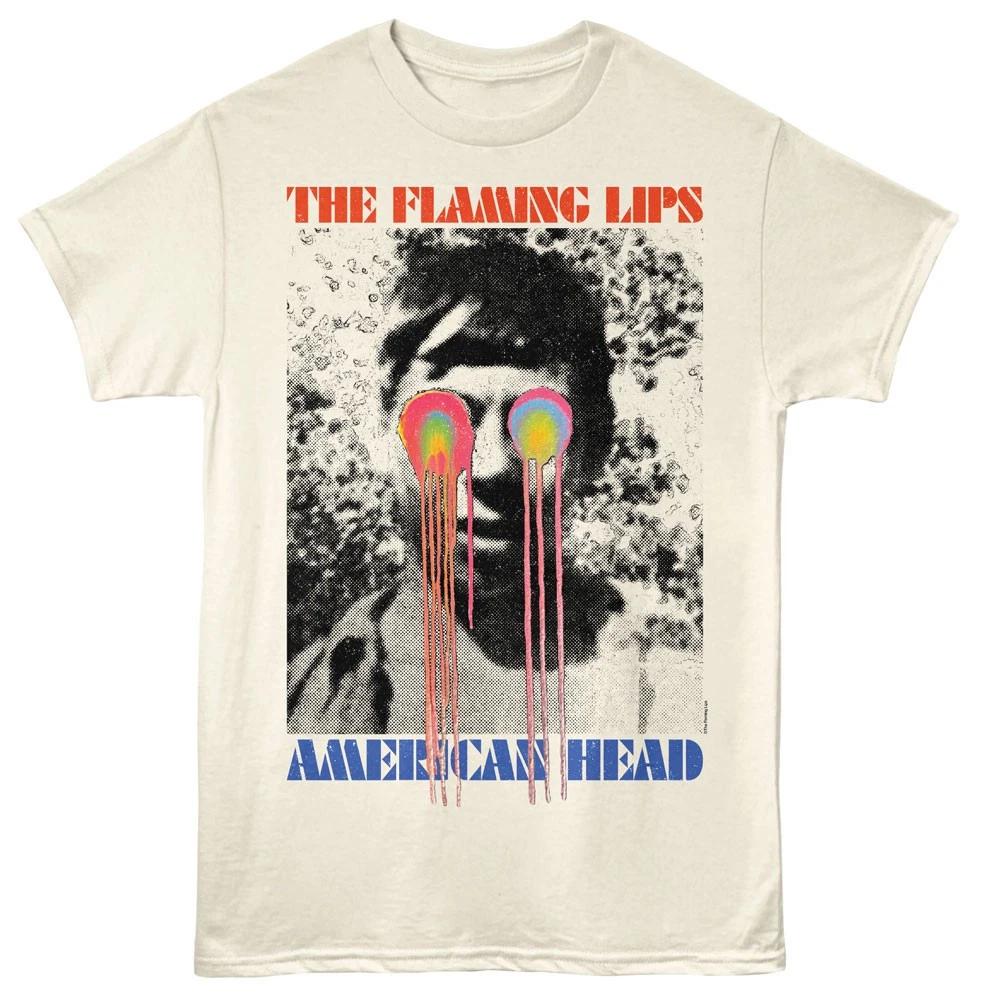 

The Flaming Lips American Head Album Cover Men s T shirt Psychedelic Rock Merch 3XL