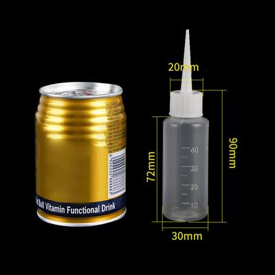 5 ks 40/100 ml Plastová priehľadná fľaša s aplikátorom s hrotom Stlačiteľná fľaša Vhodná na remeslá Umelecké lepidlo Viacúčelová Plniteľná Prázdna