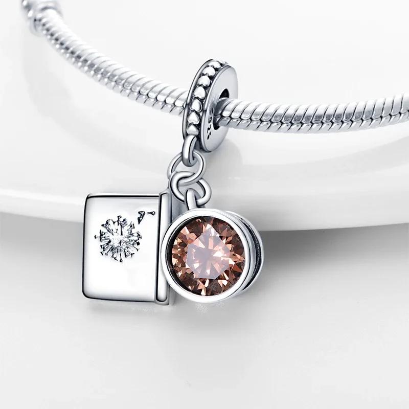 925 Silver Fashion Camera Coffee Cup Flower Charms Beads Fit 925 Original Bracelet DIY Birthday Jewelry Making for Women