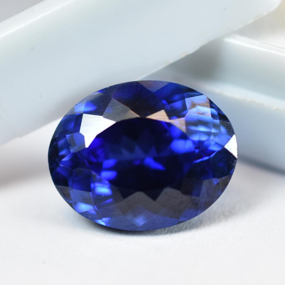 Natural Blue Tanzanite Loose Gemstone Brilliant Oval Cut 9.95 Ct for Jewelry Making and Crafts