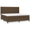 3131540 vidaXL Divan Bed with Mattress Dark Brown 200x200 Cm