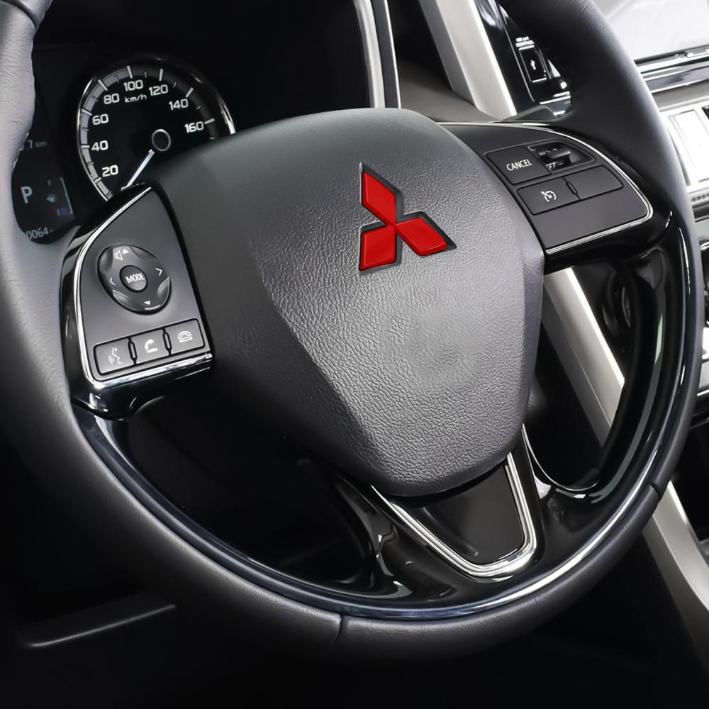 3D Car Steer Wheel Emblem Sticker Auto Interior Accessories For Mitsubishi 9 Ralliart X EX ASX L200 Colt Outlander Pajero Lancer