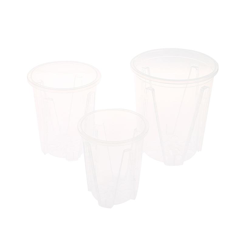 Plant Pot Diy Plastic Transparent Cylindrical Flower Holder Vegetable Planter