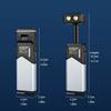 Electric Display LED Work Light USB Rechargeable 180° Rotating Telescopic Flashlight Telescoping Design with Tail Magnet