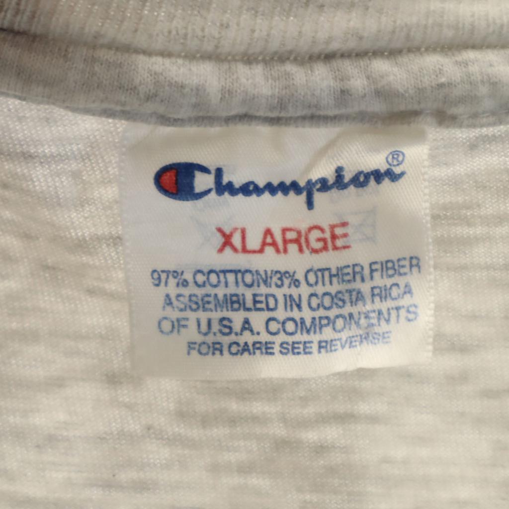 Champion Short Sleeve T-shirt XL Light Gray Men's Used