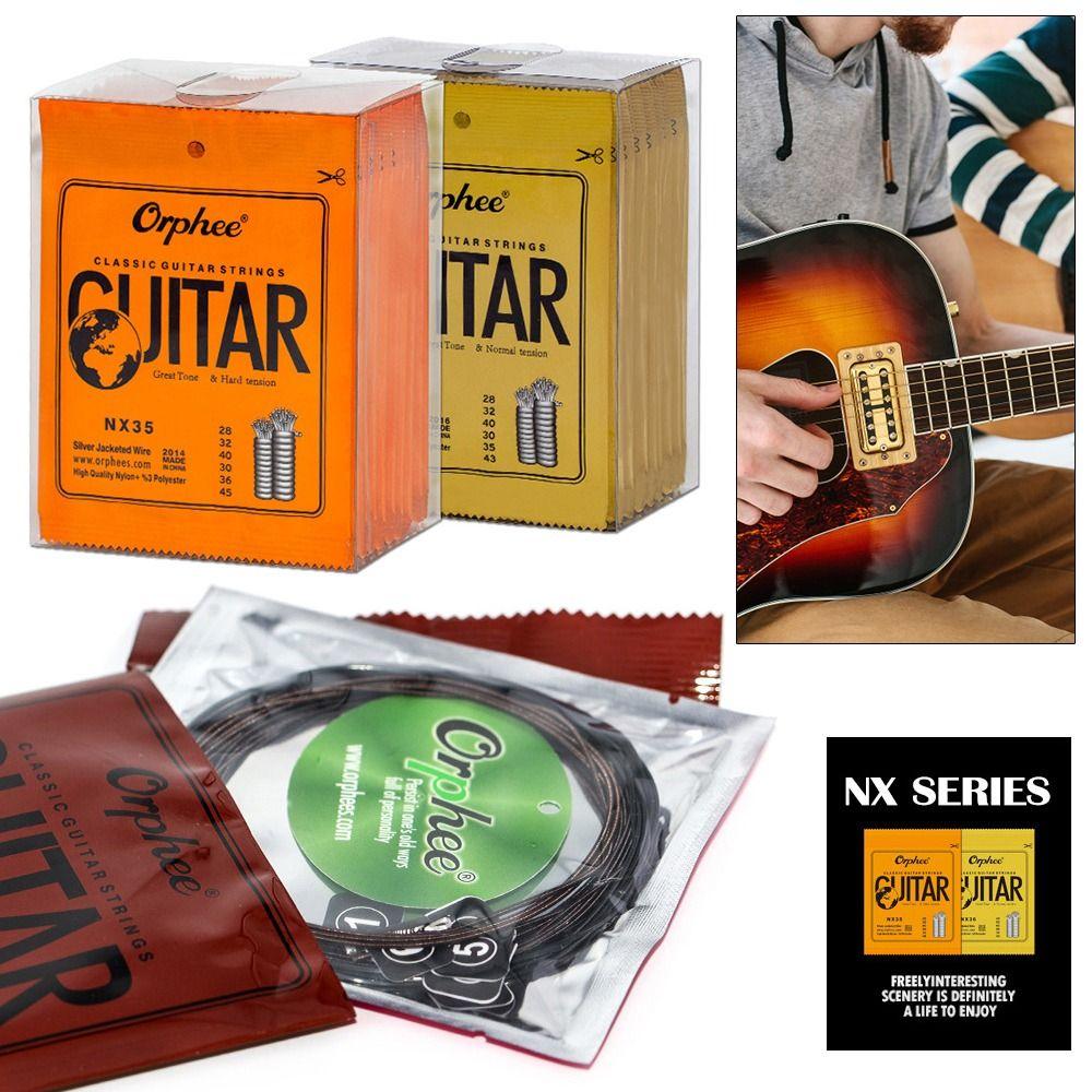 

Детали для классической акустической гитары, нейлоновые струны, посеребренная проволока, струны для классической гитары