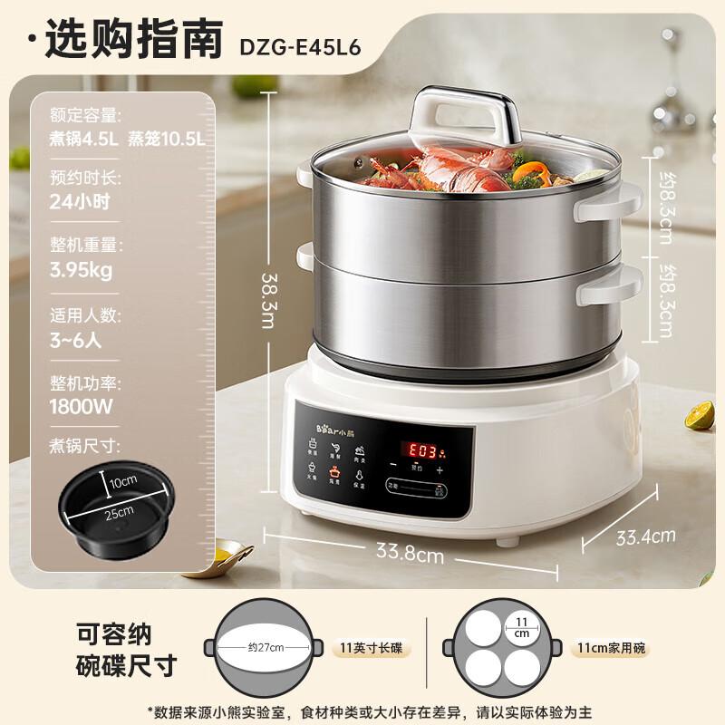 Little Bear 15L Multi-function Electric Steamer and Cooker CN plug (adapter included)