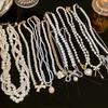 Korean High-End Baroque Pearl Necklace - Light Luxury Beaded Clavicle Chain for Women