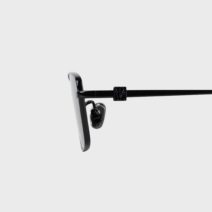 Metal Frame Sunglasses [ Black ]