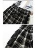 Women's High-Waisted Plaid Wide-Leg Pants - Spring Slimming Casual Drape Style