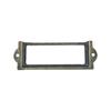 10Pcs Antique Label Pull Frame File Name Card Holder for Cabinet Drawer Box Case