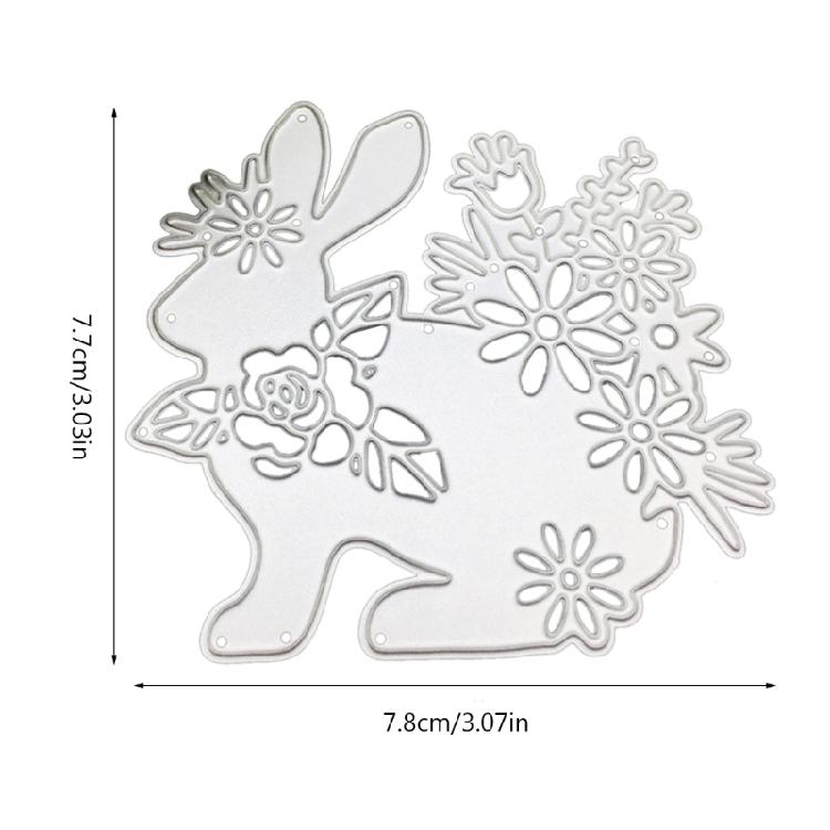 Rabbit Metal Cutting Dies DIY Stamps Crafts Scrapbooking Decoration Supplies