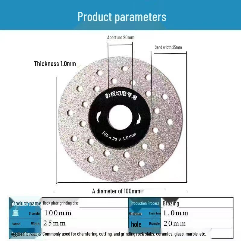 Sintered Stone 45° Beveling Diamond Blade - Chip-Free Ceramic Tile Cutter