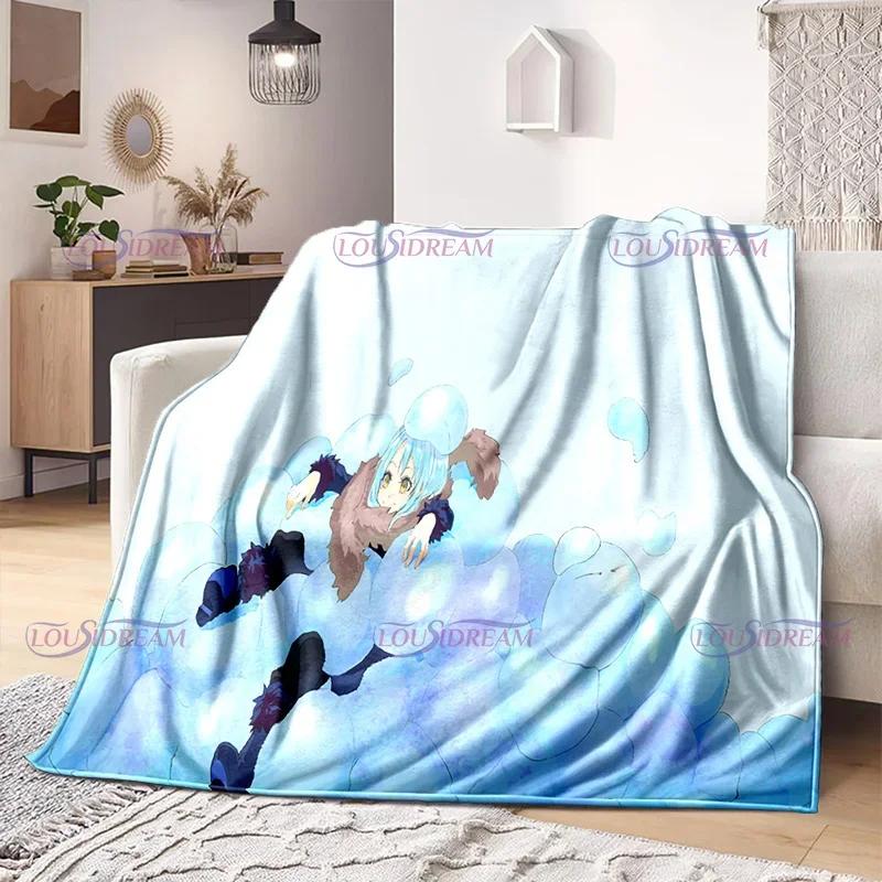 That Time I Got Reincarnated As A Slime Blankets Anime Cartoon Rimuru Tempest Blankets Home Flannel Blanket Sofa Throw Blanket