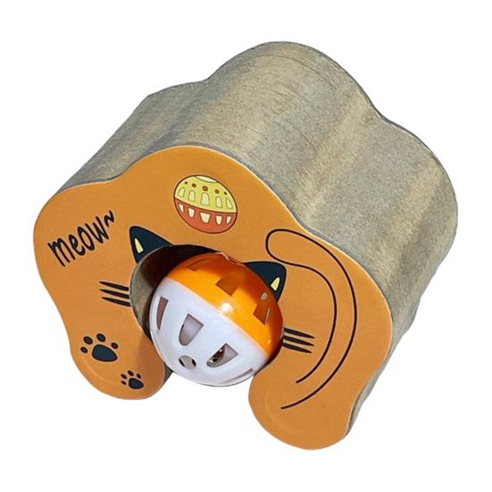 

Кошачья гармошка-когтеточка Магнитная гармошка Кошачья когтеточка с шариком-колокольчиком Интерактивная складная забавная когтеточка для кошек Ментальные физические упражнения A