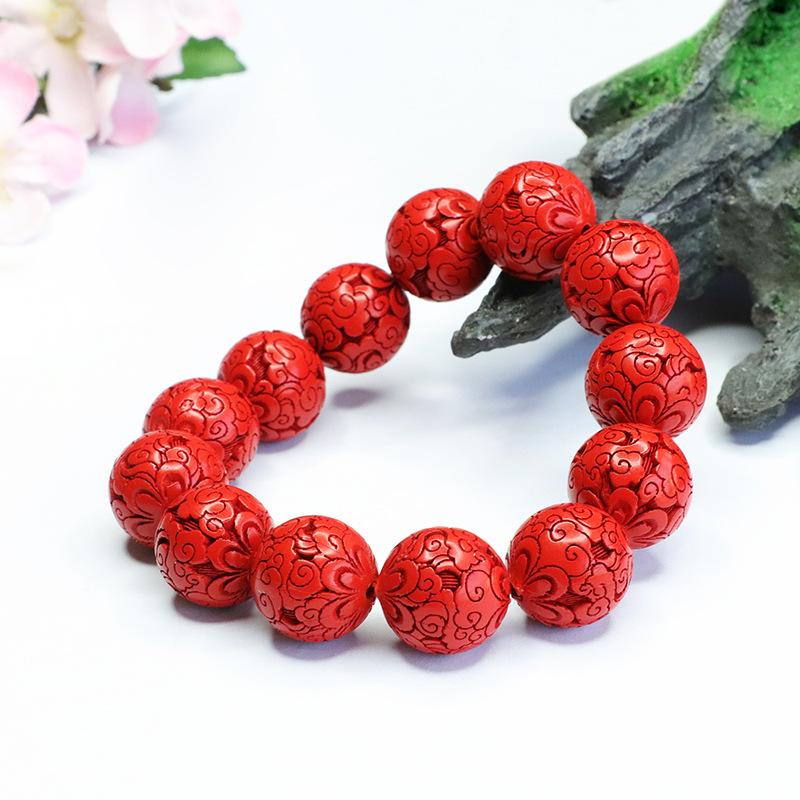 Ximang Bracelet Red Sand Beads National Style Ornament Factory  Delivery S3022804
