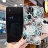 Für Honor 200 Pro Handyhülle Mode Blume Transparente Rückseite Für Honor 200Pro Weiches TPU Silikon Anti-Drop Bumper Fundas