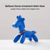 Nuova Statua Cavallo Palloncino in Ceramica Carina Compagno per il Tè Animale Domestico Stile Ins Alta Estetica Adorabile Regalo per la Festa dei Bambini Ornamento per Scrivania di Casa