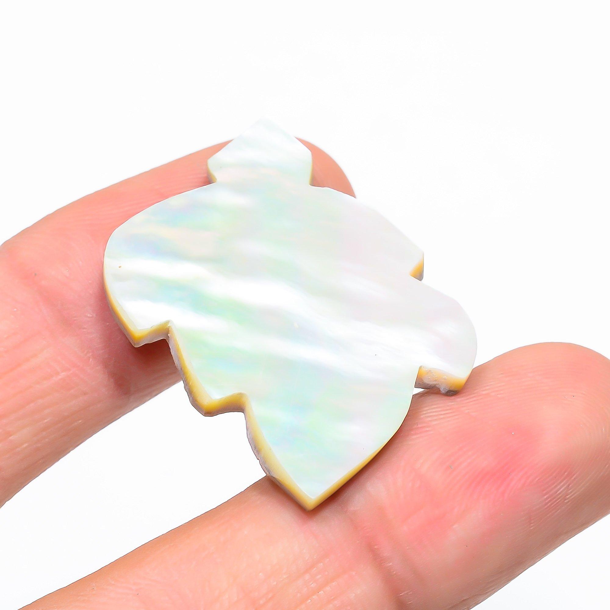 

Mother Of Pearl 2.5x3.2mm Natural Cabochon Fine Loose 29Cts. f7v25 білий