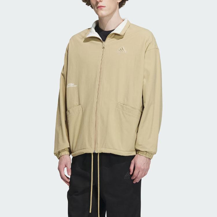 New Adidas Reversible Jacket Jacket Men's Light Khaki IT3966